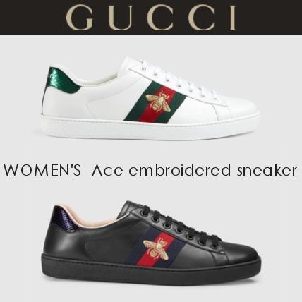 GUCCI スーパーコピー 新作 エース エンブロイダリー ビー付き スニーカー 8030808